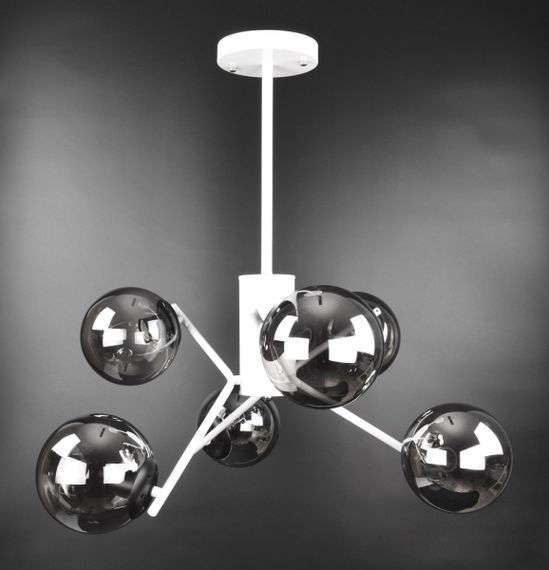 Люстра стельова на 6 лампочок 25967 Білий 70х63х63 см.