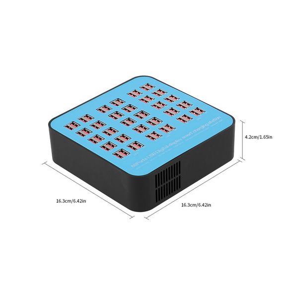 Мультизарядний пристрій на 60 USB портів Addap WLX-860, док-станція, 300W, blue | Зображення 7