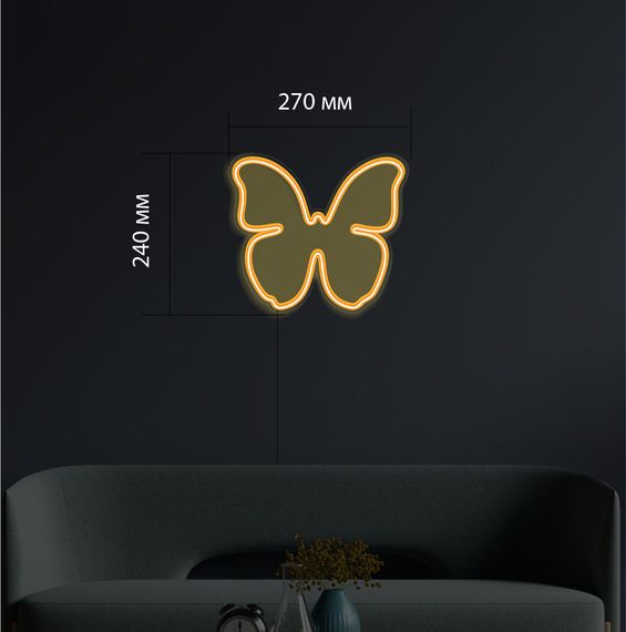 Неоновий світильник Метелик small 270х240 acr-n000023 | Зображення 5