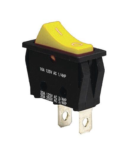 Переключатель KCD3-101 Y/B 1 клавиша желтая Ny95500828