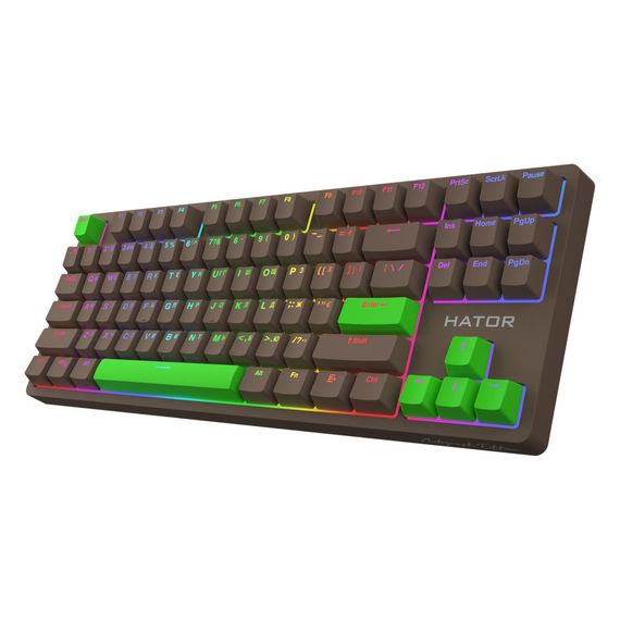 Клавіатура Hator Rockfall 2 Autograph Edition Mecha TKL Aurum Choco USB Choco (HTK-527) | Зображення 2