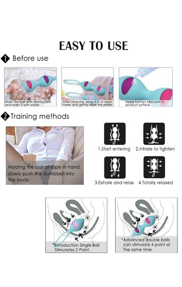 Вагинальные шарики Indi цвет бирюзовый sexstyle | Зображення 4