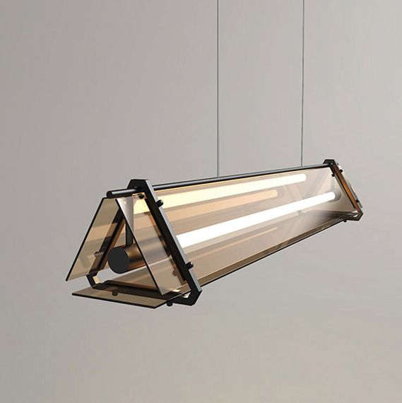 Люстра світлодіодна підвісна LED світильник для квартири на стелю лед 26385 Чорний 25-150х18х100 см. | Зображення 3