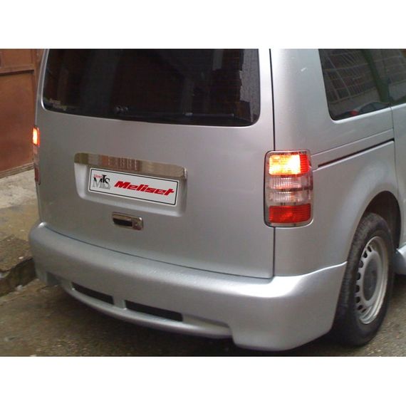 Накладка на задній бампер (під фарбування) для Volkswagen Caddy 2010-2015рр | Зображення 1