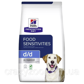 Сухий корм для собак усіх порід Hill's Prescription Diet d/d Food Sensitivities Duck & Rice з качкою та рисом 1.5 кг 605839