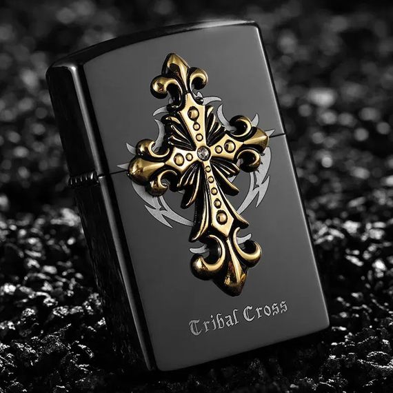 Металева Гасова Запальничка Zorro Cribal Cross