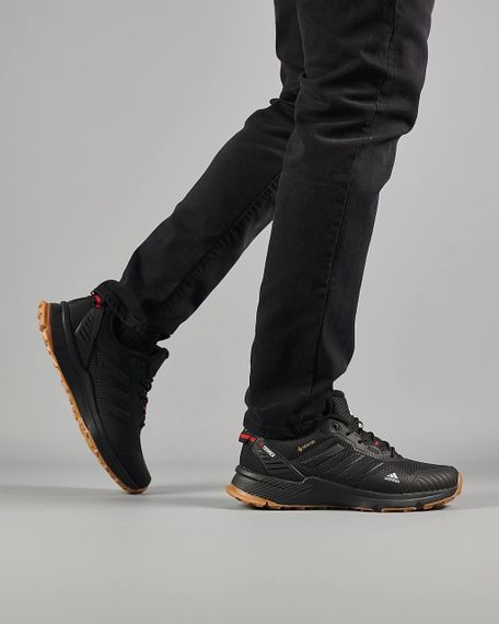 Зимові чоловічі кросівки Equipment Terrex Fleece Black Red Gum, фліс , В'єтнам 46 29 | Зображення 3