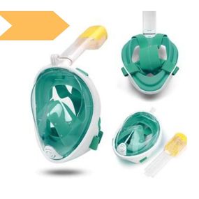 Маска для снорклінгу та дайвінгу XPRO Easybreath Tribord з кріпленням під екшн камеру L/XL зелений (GR- 144_351)
