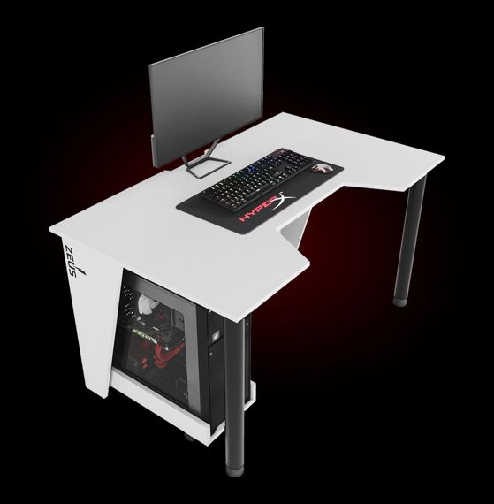 Стол геймерский ZEUS GAMER-2 белый | Зображення 2