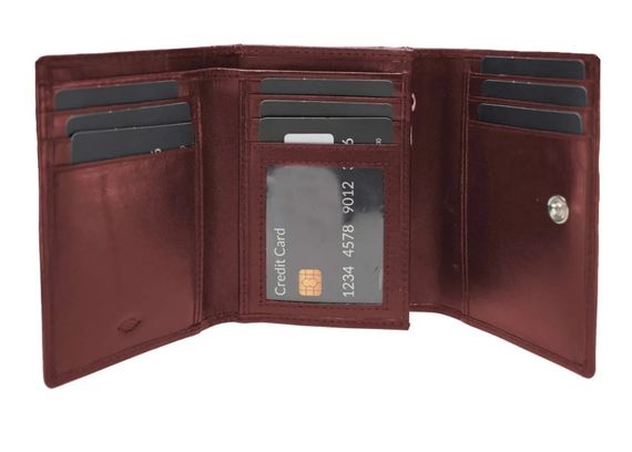 Гаманець жіночий шкіряний Semi Line RFID Dark Red (P8263-2) (DAS303150) | Зображення 3