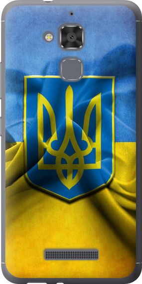 Чехол на Asus Zenfone 3 Max ZC520TL Флаг и герб Украины 1 "375u-442-17620"