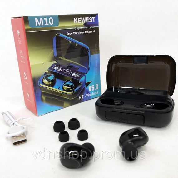 Блютуз навушники з мікрофоном для телефона M10, Блютуз бездротові навушники затички OF-35 | Зображення 8