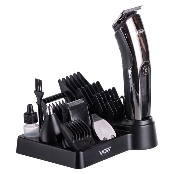 Набор для стрижки волос 5 в 1 машинка, триммер и бритва Vgr V-107 | Зображення 1