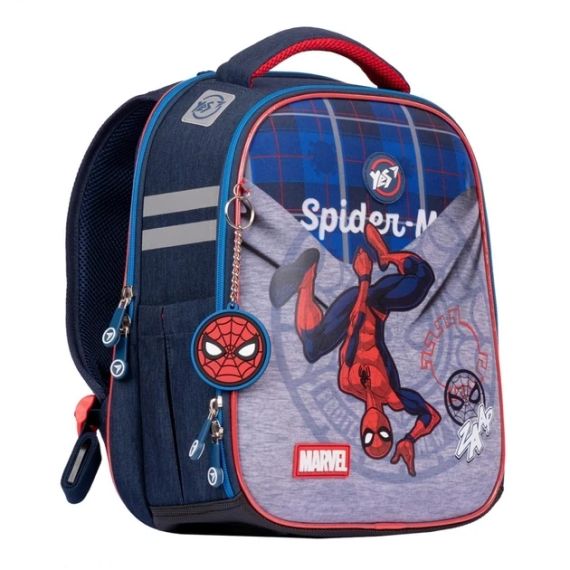 Рюкзак шкільний каркасний YES H-100 Marvel Spiderman 35х28х15 см синій (552139) | Зображення 1