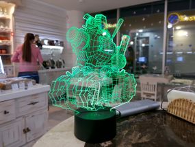 Сменная пластина для 3D светильников "Танк 2" 3DTOYSLAMP