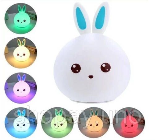 Детский силиконовый ночник  3DTOYSLAMP Кролик | Зображення 2