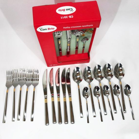 Набор столовых приборов 24 предмета Con Brio CB-3912 UJ-32 | Зображення 3