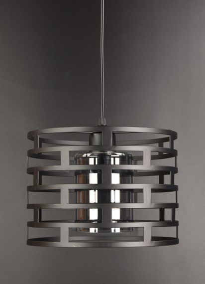 Люстра підвісна LOFT на 1 лампочку 25875 Чорний 30-90х25х25 см. | Зображення 1