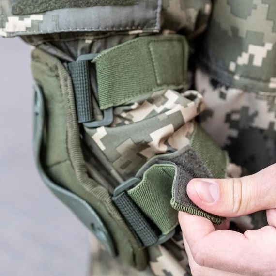 Комплект захисту налокітники та наколінники XPRO KN-04 Оливковий / Тактичний захист регульований (234561929_315) | Зображення 7