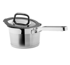 Кухонний ковш Vinzer Moderno 50070, 1.5 л, 16 см, з нержавіючої сталі для всіх типів плит