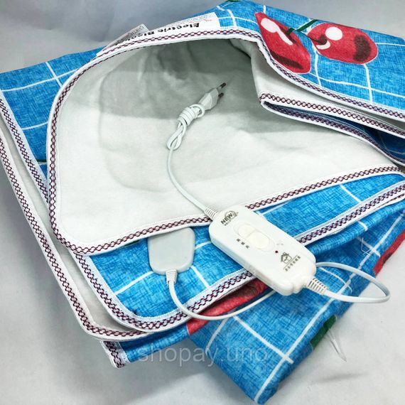 Одеяло электроподогревом Electric, Электроодеяло для дома, Простынь с подогревом теплая KU-90 | Зображення 3