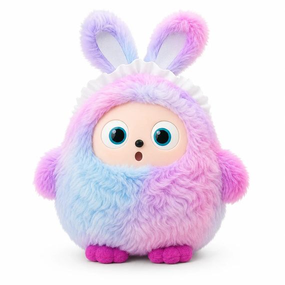 Интерактивная плюшевая AI-игрушка Ledodo с LED-глазами фиолетовая • Мягкая игрушка с искусственным интеллектом для детей