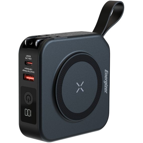 УМБ Energizer Magnetic Wireless 10000mAh 20W PD,AC зарядка,QI-15W, built-in USB-C,USB-А,USB-C In/Out | Зображення 7