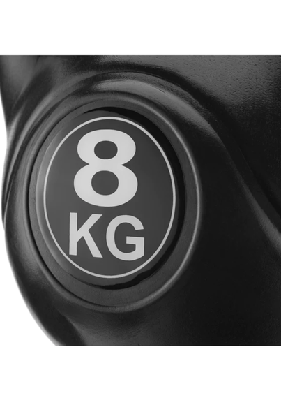Гиря вінілова Gymtek 8кг чорний | Зображення 3