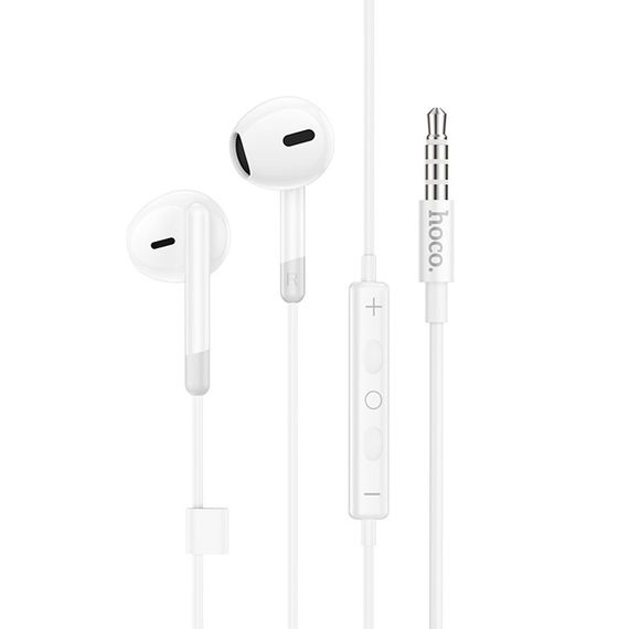 Стерео навушники Hoco M109 Pure joe (3.5mm/1.2m) White