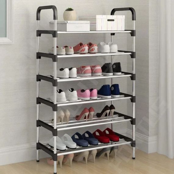Полка для обуви 6 секций New shoe rack 56 х 28 х 113 см | Зображення 4