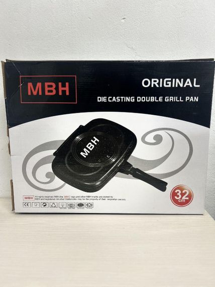 Подвійна сковорода-гриль Double Grill Pan 32 см. | Зображення 5