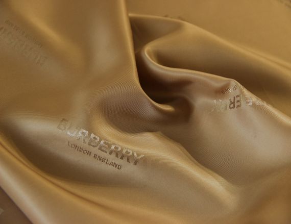 Підкладкова тканина Burberry британська віскозна золотисто бежева однотонна MI 142 | Зображення 3