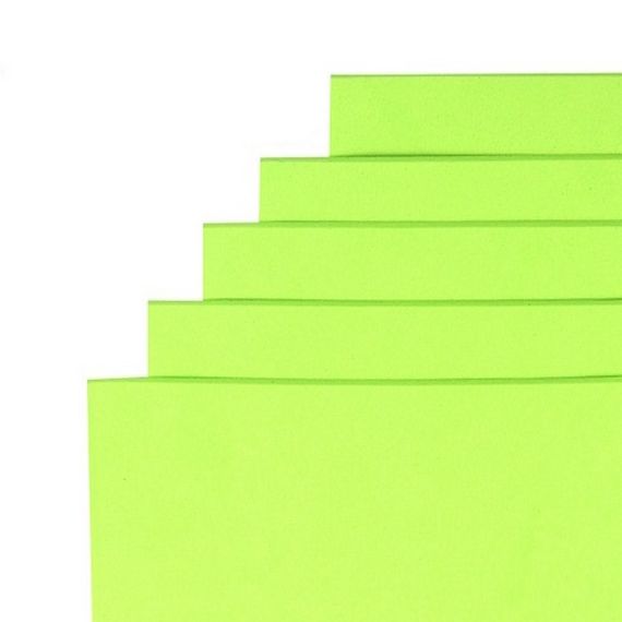 Фоамиран для творчества А4 15A4-7050 светло-салатовый 1,5 мм, 10 листов