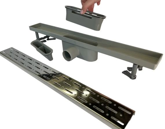 Душовий канал Maxiflow Classic Line 80 см решітка Дощ 4012.0Y050K.080.1 | Зображення 1