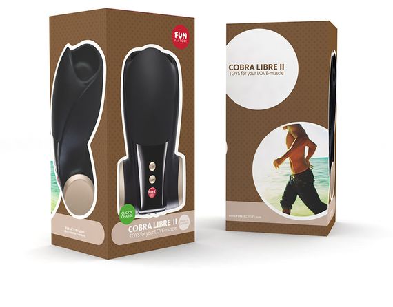 Мастурбатор Fun Factory COBRA LIBRE II Чорний – інноваційний чоловічий стимулятор | Зображення 5