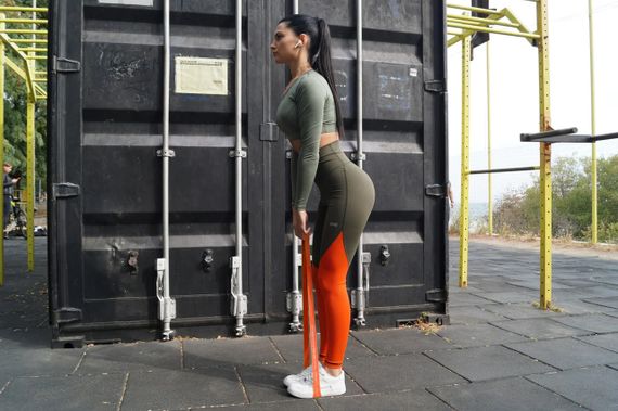 Резинка для фітнесу PowerPlay 4114 Mini Power Band 1.2мм. Heavy Червона (12-15кг) | Зображення 6