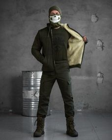 Зимний тактический костюм shredder на овчине  олива  ВТ7015