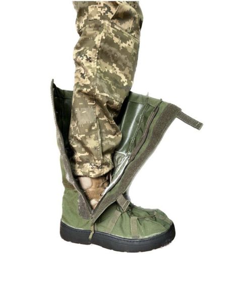 Гамаши зимние водонепроницаемые бахилы 42-45 олива кордура | Зображення 3
