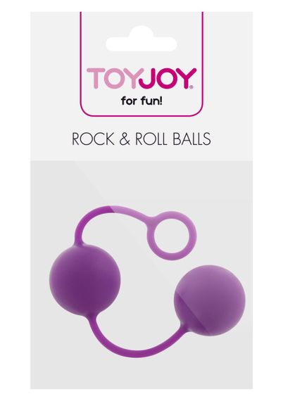Вагінальні кульки Rock & Roll Balls фіолетові ToyJoy Sex Aura | Зображення 1