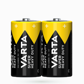 Батарейка сольова С/R14 (пл-2шт) VARTA Super Heavy Duty