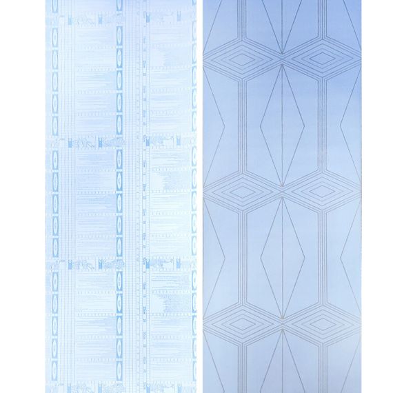 Самоклеюча плівка блакитна із золотом 0,45х10м SW-00001218 | Зображення 2