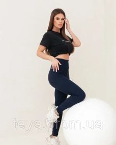 Леггинсы цвет синий размер 3XL FI_009687