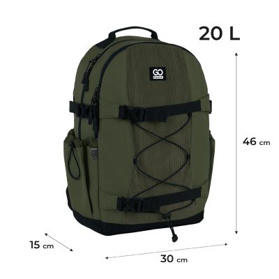 Рюкзак школьный GoPack Education Teens 186 хакі (GO25-186L-3) | Зображення 7