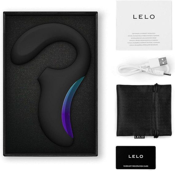 Кліторально-вагінальний звуковий стимулятор LELO Enigma WAVE Black | Зображення 4