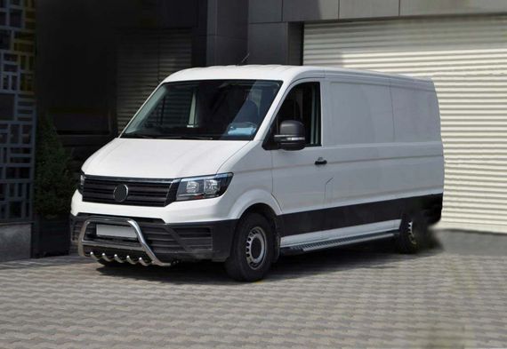 Кенгурятник WT003 (нерж) для Volkswagen Crafter 2017-2024 гг