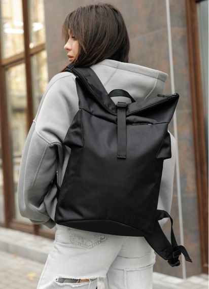 Жіночий рюкзак Sambag RollTop DOUBLE чорний 41 х 27 х 18 см (24330065) | Зображення 4