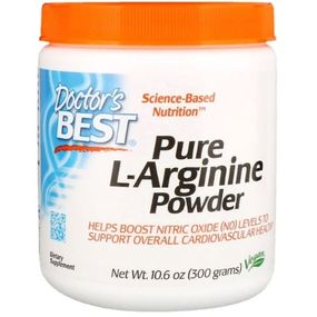 Аргінін Doctor's Best Pure L-Arginine Powder, 10.6 oz 300 g /50 servings/ DRB-00374