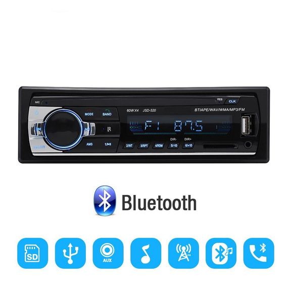 Автомагнітола MP3 SA 520 ISO +ВТ (колір відомий) (43175-SA 520_338) | Зображення 2