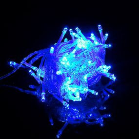 Гірлянда 200LED (Діод) Blue, 20 метрів, 8 режимів, прозора ізоляція