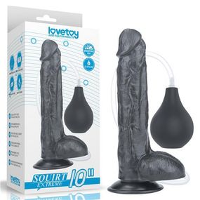 Фаллоимитатор - Squirt Extreme Dildo 10" Black Sex Aura